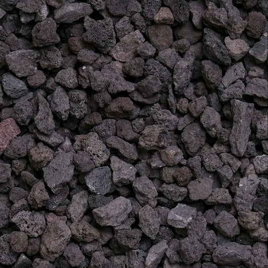 WECO Lavamulch Lava Mulch Grau Schwarz 8-16mm Bodenabdeckung Lavastein Vulkanstein 1 x 20 L